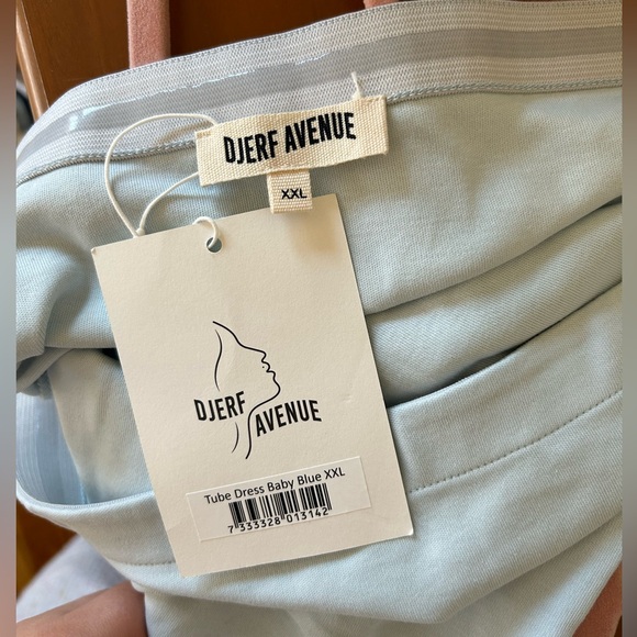 NWT Djerf Avenue tube dress in baby blue size XXL NWT Djerf Avenue tube dress in baby blue size XXL
